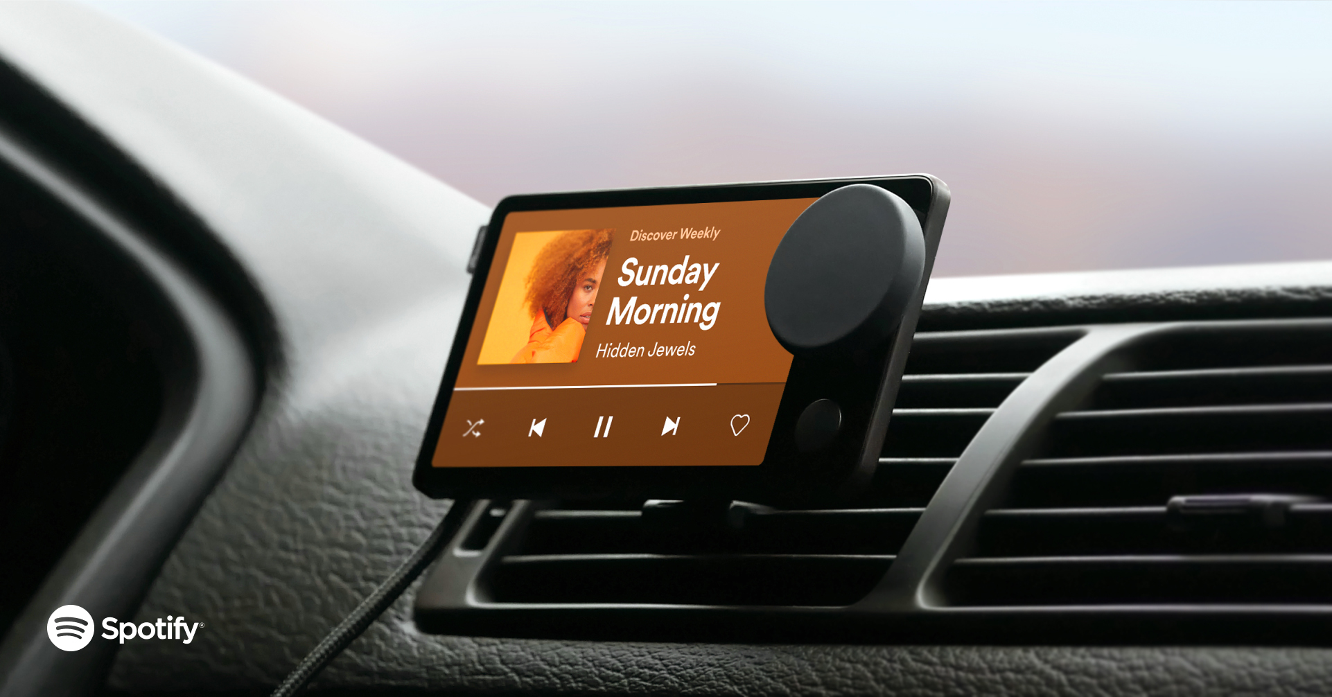 Car Thing. Spotify's smart player designed for your drive.